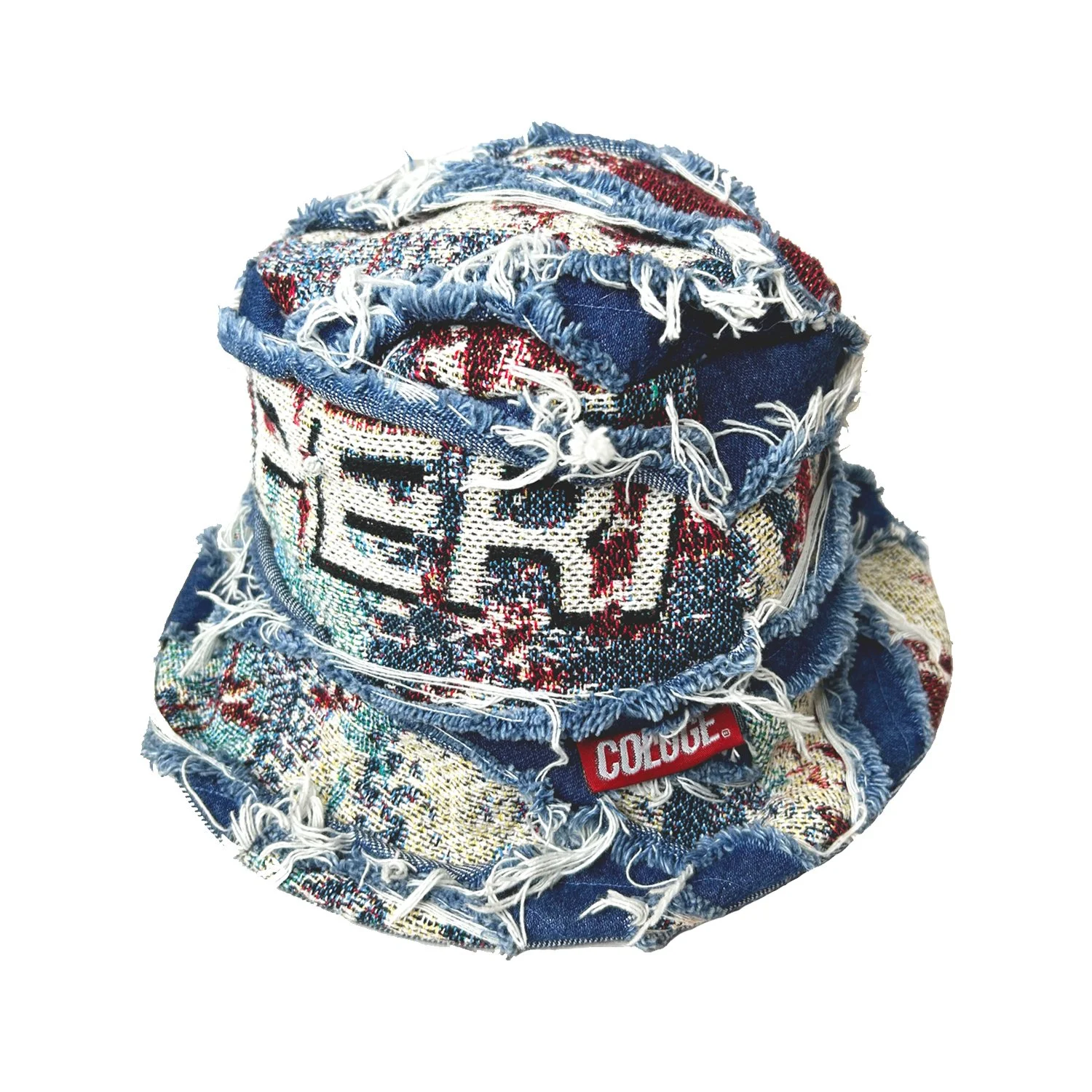 1/1 DTF Bucket Hat (Prosperity w/ Denim) — Cologe Clothing Co.
